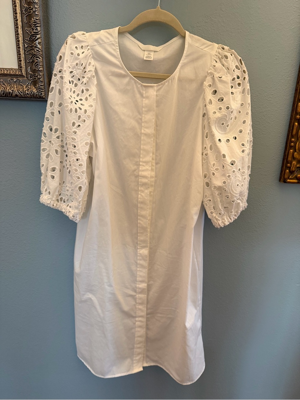 H&M White Midi Dress